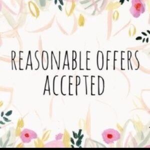 Reasonable offers 😊